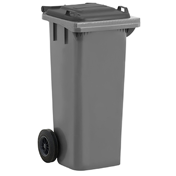 Bac plastique 80L gris clair/gris foncé