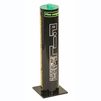 Collecteur piles 30L noir Collecteur piles 30L noir