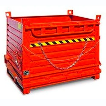 Conteneur fond ouvrant simple trappe 800L Conteneur fond ouvrant simple trappe 800L