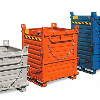 Conteneur fond ouvrant double trappe 520L Conteneur fond ouvrant double trappe 520L