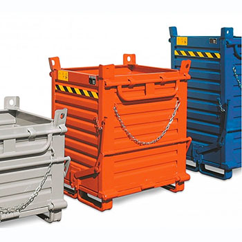 Conteneur fond ouvrant double trappe 800L Conteneur fond ouvrant double trappe 800L