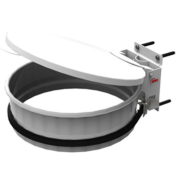 Support sacs-poubelle 30 à 50L mural avec couvercle blanc Support sacs-poubelle 30 à 50L mural avec couvercle blanc