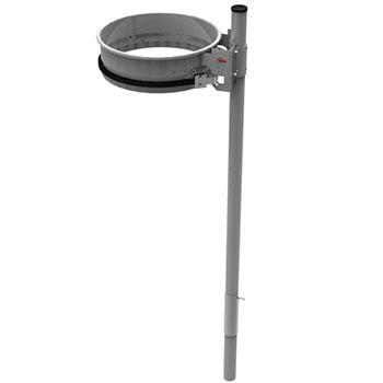 Support sacs-poubelle sur tube 30 à 50L sans couvercle blanc Support sacs-poubelle sur tube 30 à 50L sans couvercle blanc