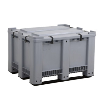 Caisse palette 610L pleine 3 semelles Caisse palette 610L pleine 3 semelles