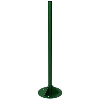 Poteau fixation sol avec socle  Poteau fixation sol avec socle