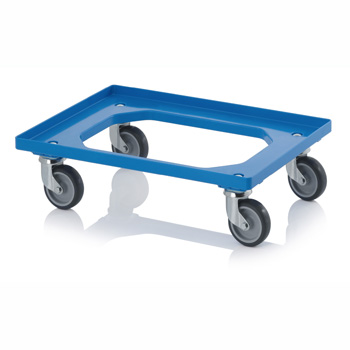 Chariot porte bac 60x40 Bleu