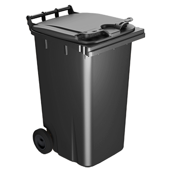 Bac plastique 240L pour biodéchets gris foncé Bac plastique 240L pour biodéchets gris foncé