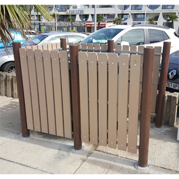 Cache Conteneur NIVA sur mesure en plastiques 100% recyclé Cache Conteneur NIVA sur mesure en plastiques 100% recyclé