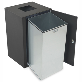 Corbeille de rue VALENCIA avec porte  Corbeille de rue VALENCIA avec porte