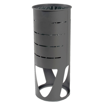 Corbeille de rue moderne en acier galvanisé Corbeille de rue moderne en acier galvanisé