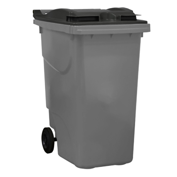 Bac plastique 360L gris clair/gris foncé