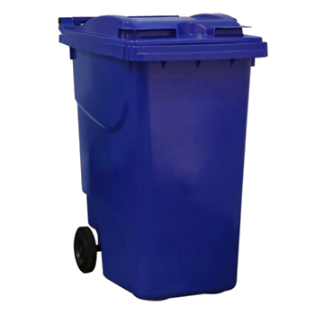 Bac plastique 360L bleu/bleu